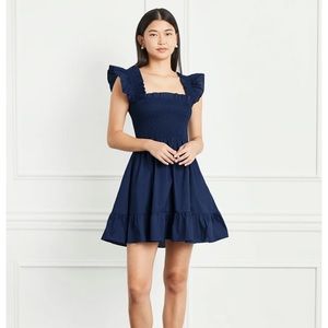 Hill House Home The Elizabeth Nap Dress Navy Cotton Medium
